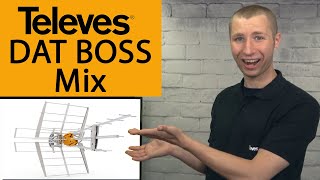 Televes DAT BOSS Mix Amplified Outdoor HDTV Antenna Review [upl. by Ehling]