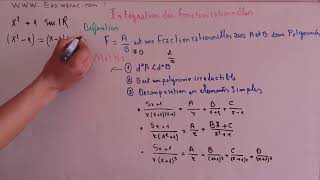 Ep 8 analyse mathématique s1  intégrale simple Intégration des fonctions rationnelles 1 [upl. by Anerdna]