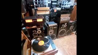 THORENS TD 124 MKII quotSAINT GRIALquot FOR AUDIO POWER GAS AMPZILLA BONGIORNO INVENTED YAMAHA NS1000 [upl. by Ettereve]