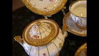 Meissen Porcelain  Coffe  Tea service X Form Streublumen [upl. by Marissa]