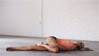 Yoga How To Do Reclining Spinal Twist [upl. by Ashia153]