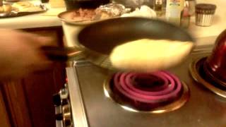 How to warm n flip pita bread [upl. by Neville]