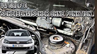 VW Golf 6  Scheibenwischer ohne Funktion  Diagnose  Wischermotor amp Wischergestänge ausbauen [upl. by Seamus]