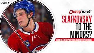 Should Habs send Slafkovsky to minors  OverDrive  Part 2  October 3rd 2023 [upl. by Elahcar]