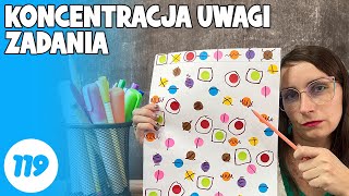 KONCENTRACJA UWAGI DLA DZIECI  Ćwiczenia na percepcję wzrokową  Idealna Mama [upl. by Alleinad]