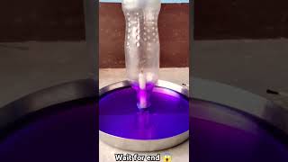 Respect 😱  experiment with water  blue ink  candles amazing expe new shorts tiktok experiment [upl. by Akinnor]