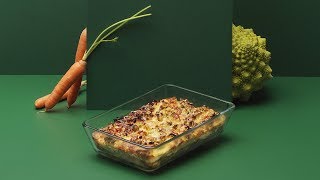 Recette de Gratin de pain au chou romanesco et carottes [upl. by Ennasirk]