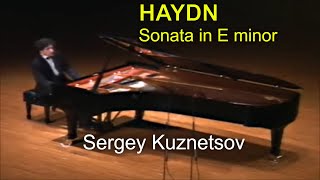 Haydn piano sonata in E minor — Sergey Kuznetsov [upl. by Rask11]