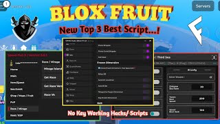 Roblox Blox Fruit Top 3 Best Script Available No Key amp Showcase  Working On Fluxus Delta amp Vega [upl. by Clarie]