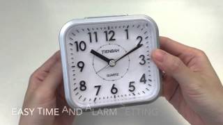 JCC Silent Sweep Second Hand Analog Quartz Alarm Clock Unboxing and Review  TB553 [upl. by Nnylsor252]