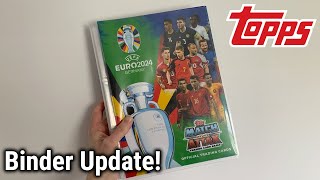 FIRST BINDER UPDATE  Topps UEFA EURO 2024 Match Attax Collection ⚽️ [upl. by Graaf]