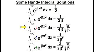 Physics  Ch 66 Ch 4 Quantum Mechanics Schrodinger Eqn 59 of 92 Some Handy Integral Solutions [upl. by Orgalim]