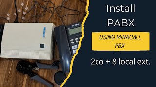 How to configure and set up PABX Installation Using Miracall Device  Telephone Intercom System [upl. by Thomasina]