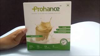 Hindi Review of Prohance Vanilla Powder  ClickOnCare [upl. by Sikleb]