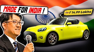 Toyotas ₹ 15 Lakh Sportscar Ready to Launch in India  TOYOTA SFR [upl. by Nelleyram]