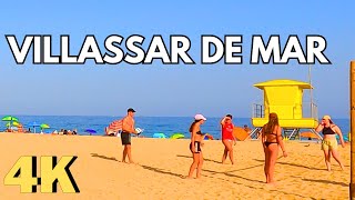 L Almadrava Beach in Vilassar de Mar Barcelona Spain 4K beachwalk barcelona spain [upl. by Altis]