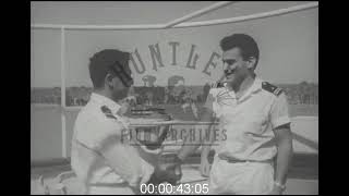 Port in Abadan Iran 1950s  Archive Film 1064539 [upl. by Yreme216]