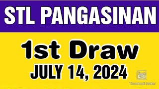 STL PANGASINAN RESULT TODAY 1ST DRAW JULY 14 2024 12PM [upl. by Aenehs]