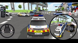 Jalan raya macet mobil polisi beraksi  kelas mengemudi 3d  3D Driving class 2024 [upl. by Ina568]