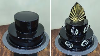 Chocolate Garnish Cake Design  Chocolate Yummy Cake  Chocolate Cake Recipe [upl. by Daveta]