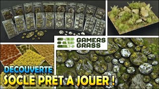 Découverte des SOCLES PRET A JOUER battle ready bases de chez GAMER GRASS [upl. by Onaireves]