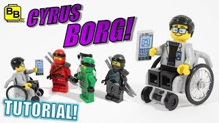 HOW TO BUILD CYRUS BORG LEGO NINJAGO MINIFIGURE CREATION [upl. by Kester643]