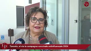 Taranto al via la campagna vaccinale antinfluenzale 2024 [upl. by Camarata]