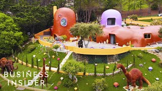 Inside The 28 Million Real Life Flintstone Home [upl. by Hayarahs190]