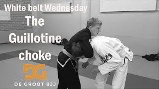 How to finish standing guillotines  White belt Wednesday [upl. by Kirstyn922]