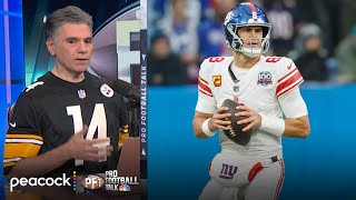 Giants reportedly bench Daniel Jones as 23M injury guarantee looms  Pro Football Talk  NFL on NBC [upl. by Atelra]