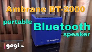 Ambrane BT2000 review portable Cube shaped Bluetooth speaker for Rs 999 [upl. by Lamag]