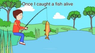 Nursery Rhyme  12345 Once I caught a fish alive [upl. by Akimehs]