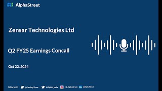 Zensar Technologies Ltd Q2 FY202425 Earnings Conference Call [upl. by Dincolo]