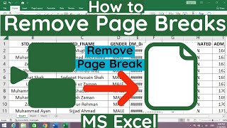 How to Remove Page Break in MS Excel  MS Excel How to Remove Page Break  MS Excel Page Breaks [upl. by Anayek]