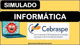 QUESTÕES DE INFORMÁTICA DA BANCA CESPECEBRASPE concursospúblicos informationtechnology [upl. by Ikkiv]