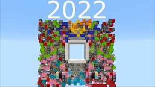 redstone doors 2012 vs 2022 [upl. by Hobbs]