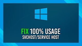 Fix 100 CPU Usage SvchostexeService Host  Windows 10 Guide [upl. by Turne]