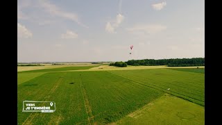 Vol en paramoteur sur la vallée de lEssonne 91  Viens je temmène [upl. by Nathanil13]