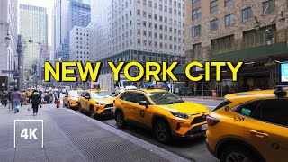 New York City Walking Tour  Busy Afternoon in Midtown Manhattan 4K NYC Walk [upl. by Icak]