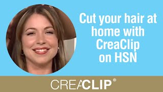 Cut your hair at home with CreaClip on HSN Angled Bob layers [upl. by Laure]