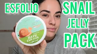 esfolio Snail Jelly Pack Moisturizing and Smooth Review [upl. by Yennor]