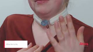 Atos Medical  How to change a tracheostomy dressing [upl. by Moir]