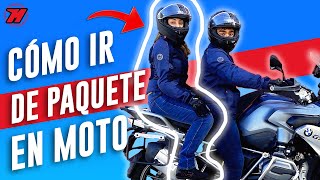 CÓMO IR DE PAQUETE EN MOTO 🚨Todo lo que debes saber 🚨 [upl. by Oivatco]