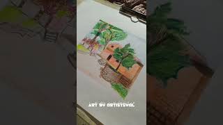 Live Pencil Color Panting🖌pencilart artistwala pencildrawing shortvideo shorts viralvideo [upl. by Cristina]