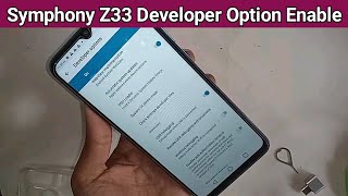 Symphony Z33 developer option Enable [upl. by Anitsuga]