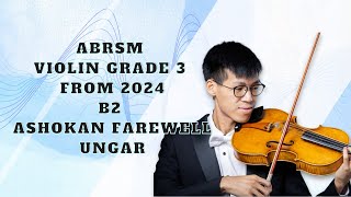 ABRSM Violin Grade 3 from 2024  B2 Ashokan Farewell by Jay Ungar [upl. by Ermin]