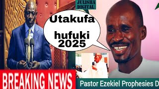 Ruto hafiki next year Pastor Ezekiel Prophecies Rut0 downfall [upl. by Lillian]