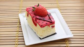 Recette  Entremets aux fraises [upl. by Akeenahs761]