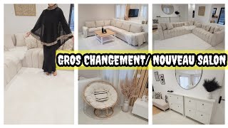 GROS CHANGEMENT🏠NOUVEAU SALONS🤩JE FINALISE ENFIN MA DÉCO DANS MA NOUVELLE MAISON GROS NETTOYAGE🧽🧹 [upl. by Rusel438]