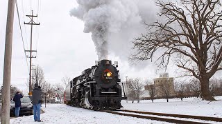 The Real Polar Express steams out of Owosso Michigan [upl. by Doreg]